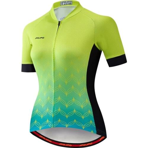 2020 JPOJPO Cycling Jersey Women Bike Jersey Shirts Wear MTB Road Pro Short Sleeve Ladies Quick Dry Racing Bicycle Clothes Top