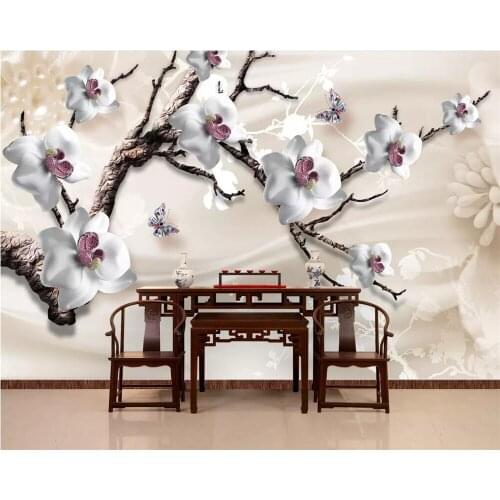 Beibehang Custom wallpaper 3D luxury jewelry flower TV background wall paper home decoration living room bedroom 3d wallpaper