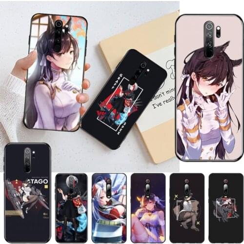 CUTEWANAN Atago Azur Lane anime Soft Silicone TPU Phone Cover for Redmi 8A Note 9 8 8T 7 6 6A 5 5A 4 4X 4A Go Pro