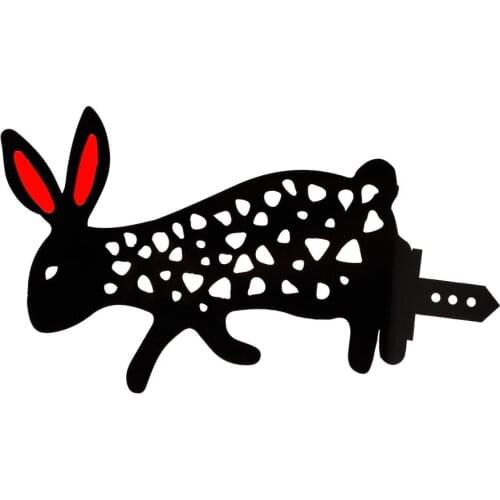 Decor Garden Sculpture Home Tequila Rustic Yard Metal Nursery Labels Tool Rabbit Style For Yards Diy Art Festival Gifts Set