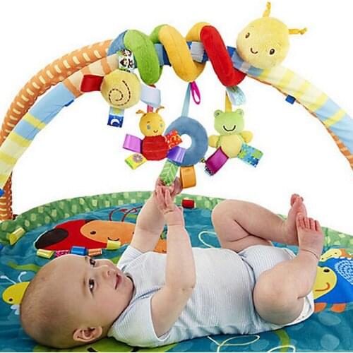 0-12 Months New Infant Toys Baby Crib Revolves Around The Bed Stroller Playing Toy Crib Lathe Hanging Baby Rattles Mobile