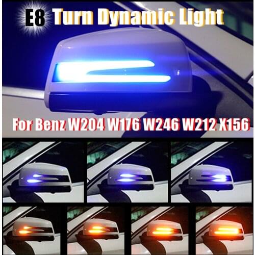 For Mercedes-Benz W176 W246 W204 W212 C117 X156 LED Dynamic Turn Signal Light Flasher Flowing Water Blinker Flashing Light