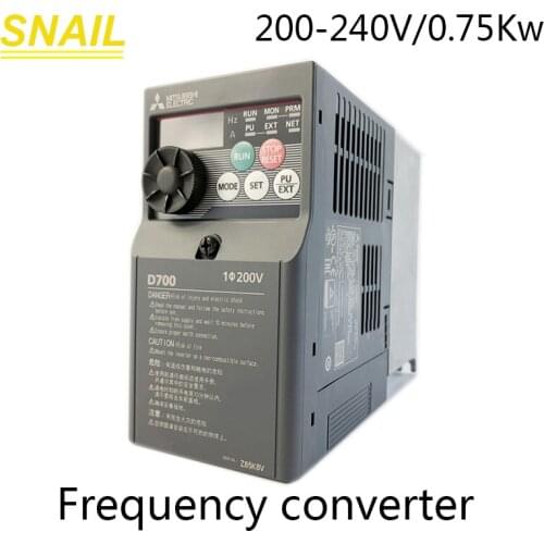 For industrial control Machining Center 220V-240V 0.75KW Mitsubishi inverter FR-D720S-0.75K-CHT Single phase electricity