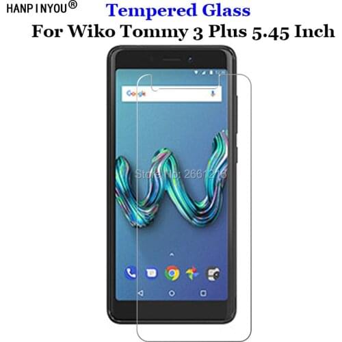 For Wiko Tommy 3 Plus 5.45" Tempered Glass 9H 2.5D Premium Screen Protector Film For Wiko Tommy3 Plus