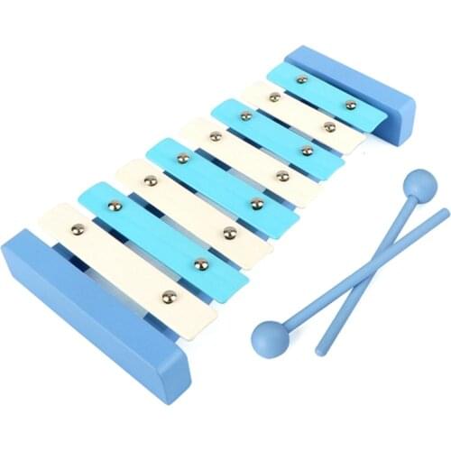 Toy Xylophone Educational Toy Wooden Eight-Notes Frame Style Xylophone Children Kids Baby Musical Funny Toys