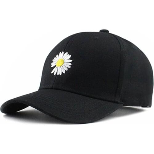 New Cotton Baseball Cap Chrysanthemum Pattern Caps Men Women Rose Embroidery Cap Outdoor Adjustable Sports Hat EXO GD Pmo Cap