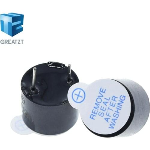New Arrival 10pcs GREATZT 5v Active Buzzer Magnetic Long Continous Beep Tone 12*9.5mm