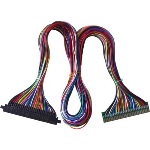 Full 56 pin JAMMA Harness Wire Wiring Loom Extender for veideo arcade game pandora box and 60 in 1 PCB game board