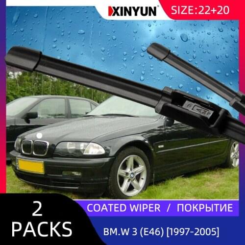 Coated wiper LHD Front Windscreen Windshield Wiper Blades For Bmw - 3 (E46) [1997-2005] Windshield Front Window 24"+20"