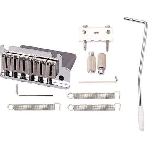 1 Set Saddle Bridge Alloy Replacement Prime Strain Plate Bridge Guitar Bridge Saddle Bridge for Electric Guitar