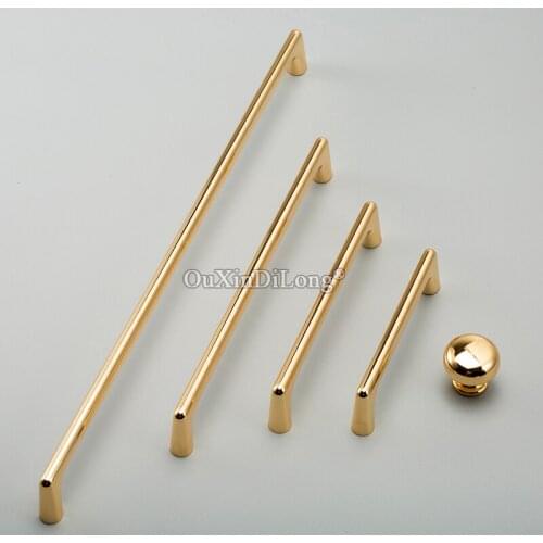 Top Luxury 10PCS European Solid Cabinet Door Handles Gold Cupboard Wardrobe Drawer Kitchen TV Cabinet Pulls Handles and Knobs