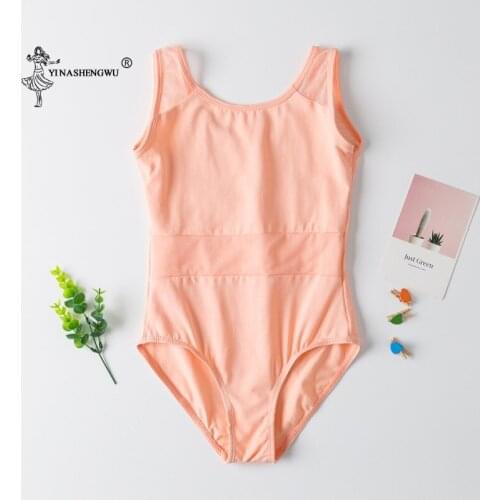 Girls' Team Leotard Classic High-Neck Dance Leotard Children Ballet Gymnastic Mesh Athletic Dancewear Lace Splicing Leotard New