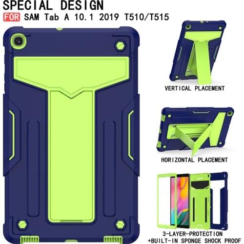 Shock Proof case For Samsung Galaxy Tab A 10.1 2019 SM-T510 SM-T515 10.1 inch Heavy Duty Protective Drop for Kids Cover
