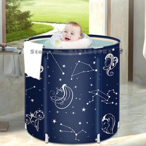 Water Beauty Bath Bucket Adult Bath Bucket Foldable Bath Bucket Household Thickened Body Bath Artifact Bathtub