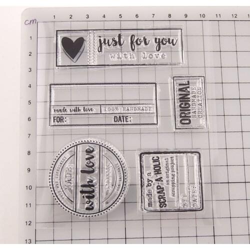 Reunion Just for You Scrapbooking Card Album Paper Craft Rubber Roller Transparent Silicon Clear Stamp