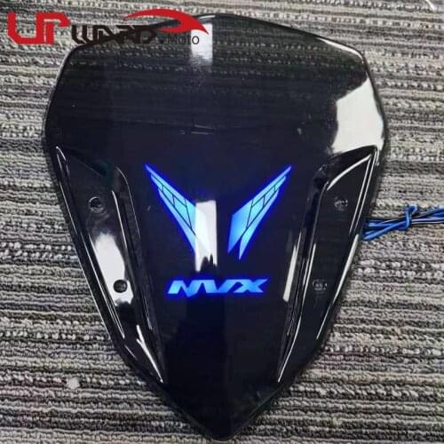 For YAMAHA NVX155 NVX AEROX 155 Aerox155 GDR155 DGR155 Motorcycle Windscreen Windshield Wind Guard Protector Led Running Light