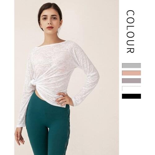 Women Sweatshirt Long Sleeve Running Shirts Quick Dry Fitness Blouse Gym Tops Solid Sports Shirts Yoga Tops Women Workout Shirt