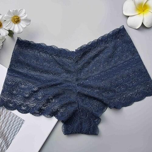 2019 Ladies Full Lace Panties Sexy Breathable Seamless Waist Flat angle Ladies Panties