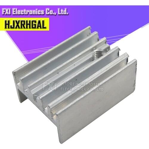10Pcs TO-220 Transistor With 15*10*20mm Aluminum Heatsink Radiator hjxrhgal For Transistors TO220 white