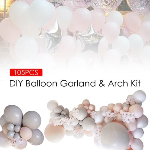 105 PCS/set Balloon Garland Kit Romantic Macaron Color Balloon DIY Wedding Birthday Party Decorations For Party Supplies