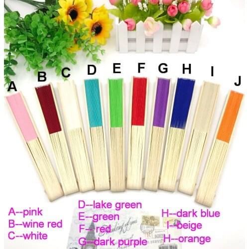 120PCS Bachelor Party Favors Custom Printing Foldable Gift Fan Personalized Wedding Fan DIY Fabric Silk Fans