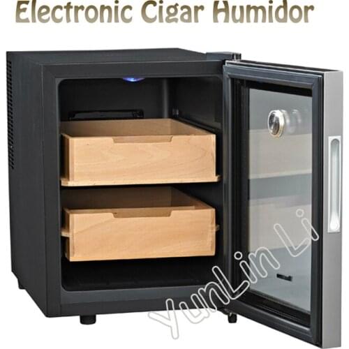 33L Electronic Cigar Humidor Cigar Humidification Wardrobe Box Constant Moisturizing Cigar Storage Cabinet SC-12AH