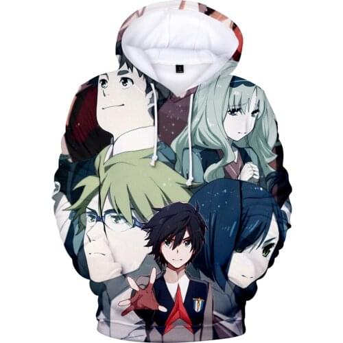 Darling in the franxx 3D Hoodie Men Women Print Anime Dear Frank 3D Hoodies Sweatshirts 2019 fashion Boys/girls Harajuku Tops