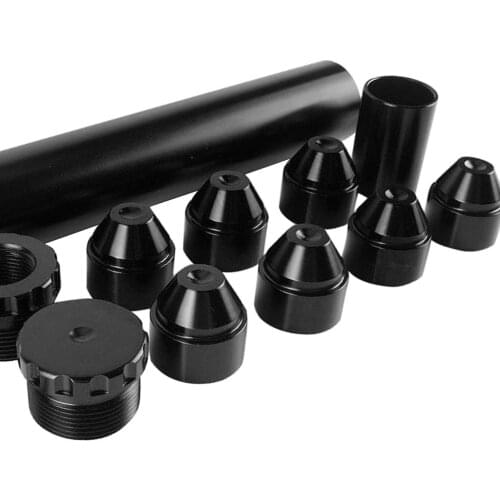 6Inch Aluminum 5/8''-24 Automotive Fuel Oil Filter Car Fuel Filter Black