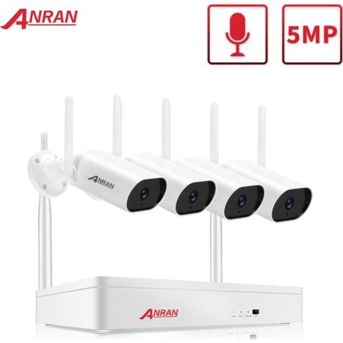 ANRAN 1920P cctv Video Kit Wireless Security Camera Kit 5MP 8CH NVR System Night Vision Outdoor Wifi Surveillance Camera System