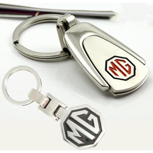 Car Key Chain Pendant Metal Key Ring Holder for MG Logo MG3 MG5 MG6 MG7 MG TF MG ZR MG ZS MG ES MG GS Morris 3 Auto Accessories