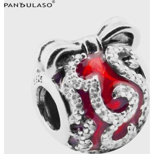 Bright Ornament Charm DIY Beads For Jewelry Making Woman Beads For Original 925 Silver Bracelets Christmas Gift