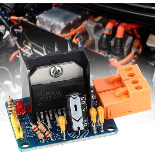 Motion Control LMD18200 Adjustable Speed H-Bridge Motor Drive Module With Power Indication 3A 75W Motor Drive