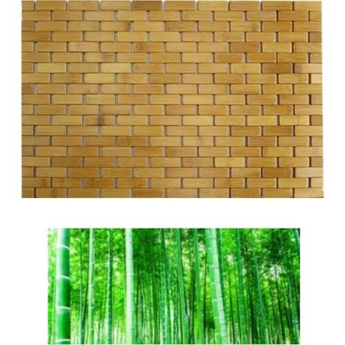 [ONLY FOR ISRAEL USER]Natural Bamboo Shower Mat Bath Mat Non Slip 50x70cm Large Door Mat Floor Rug Kitchen Bathroom Tub Mats