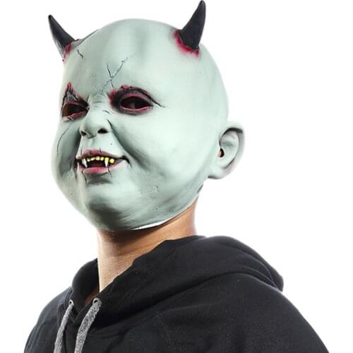 Devil Mask Latex Ghost Face Halloween Fancy Dress Horror Masks Terror Theme Party Costume Accessories