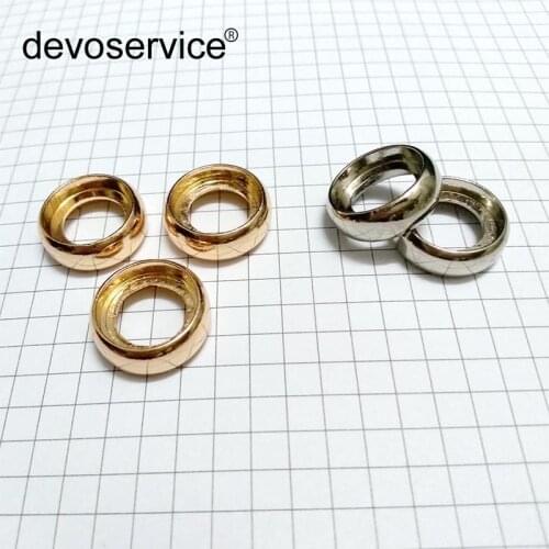 50PCS High Quality 18mm Outer Diameter Metal Loose-Leaf Ring Mushroom Hole Disc Piece Bookbinding Stationery Office Supplies