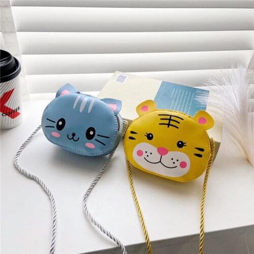 Cute Cartoon Childrens Coin Purse Fashion Bunny Baby Girls Small Shoulder Crossbody Bags Lovely Boys Girls Mini Wallet Handbags