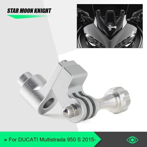 Motorcycle Holder Cam Camera Driving Recorder Bracket Front Camera Mount CamRack For DUCATI Multistrada 950 S 1200 1260