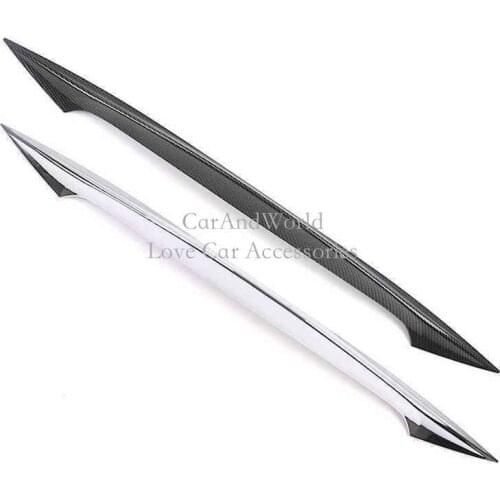 Tail Door Trims Car Rear Trunk Spoiler Cover Wing Styling For Nissan Qashqai Dualis J11 2015-2018 Carbon Fibre Accessories