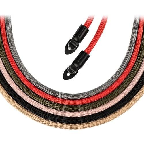 Mountaineering Nylon Rope Camera Shoulder Neck Strap Belt for Mirrorless Digital Camera Leica Canon Nikon Olympus Pentax Sony