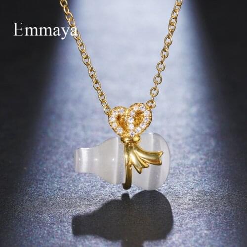 Emmaya New Arrival Ingenious Design Bottle With Heart Shape Pendant For Women&Girls Fashion Necklace In Dinner Glass Ornament