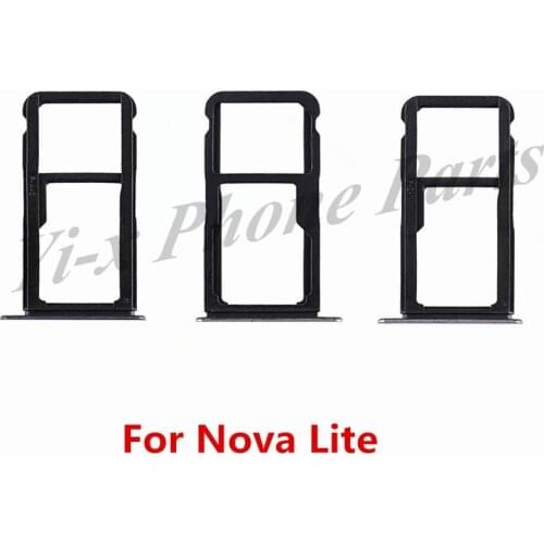 New SIM Card Tray Micro SD Card Tray Holder Slot For Huawei Nova Lite / P10 Lite Replacement Parts