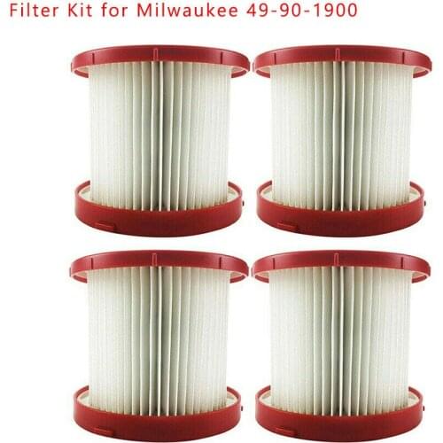 Practical Wet/Dry Filter Kit for Milwaukee 49-90-1900 Cordless Vacuum Cleaner