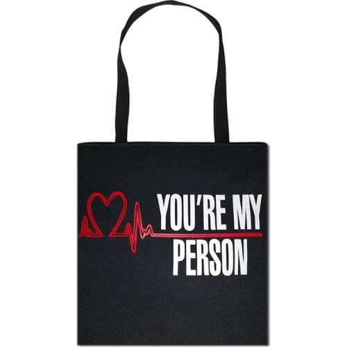 Greys Anatomy Women Fashion Handbag Ladies Shopping Bag Teenager Girl Shoulder Bag for Travelling