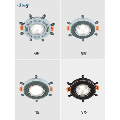 Mediterranean Living Room Childrens Room Ceiling Led Lights Cartoon Girl Bedroom Starfish Spotlight Lamps Art Deco Fixtures