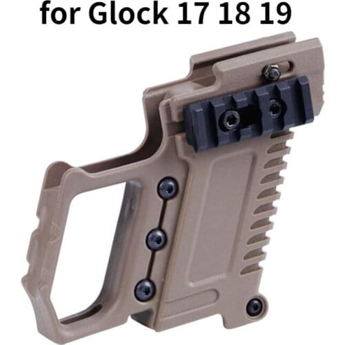 Airsoft Military Tactical Pistol Quick Reload Gun Rail Base Mount Hunting Accessories for Glock 17 18 19