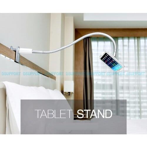 Dsupport Free Shipping LP-7S Universal Flexible Arm Tablet PC Holder Aluminum Alloy Bed 7-10 inch Tablets/Smartphone Stand