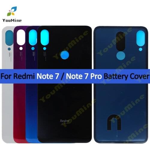 For xiaomi redmi note 7 Back Battery Cover Case Battery Rear Door Cover Replacement Part for redmi note7 note 7 pro Back Housing