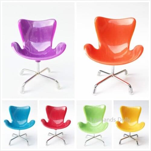 1:6 Dollhouse Mini Colorful Leisure Home Chair Model for Dollhouse Furniture Accessories