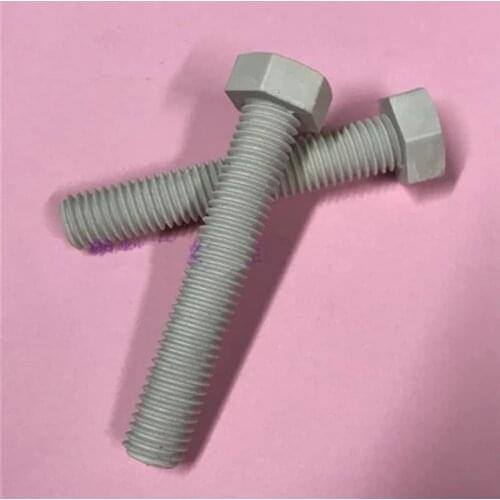 1pcs M12 PPS material Hexagon Screw plastic screws Polyphenylene sulfide High temperature resistant bolt 25mm-65mm Length