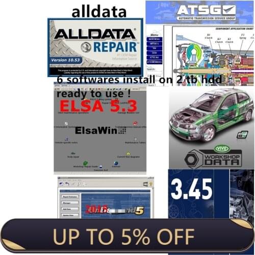 2021Auto Repair Software Alldata10.53 Vivid Workshop Data ElsaWin6.0 ATSG 2017 Auto.Data 3.45 Mit..Chell Install Well On 2TB Hdd
